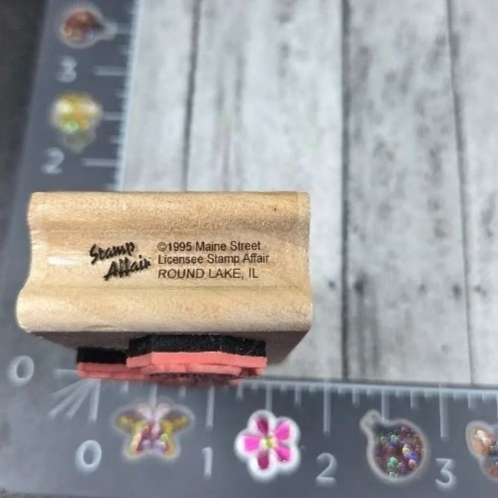 Stamp Affair Large Tulip Flower L1288 1995 Rubber Stamp Wood #B22